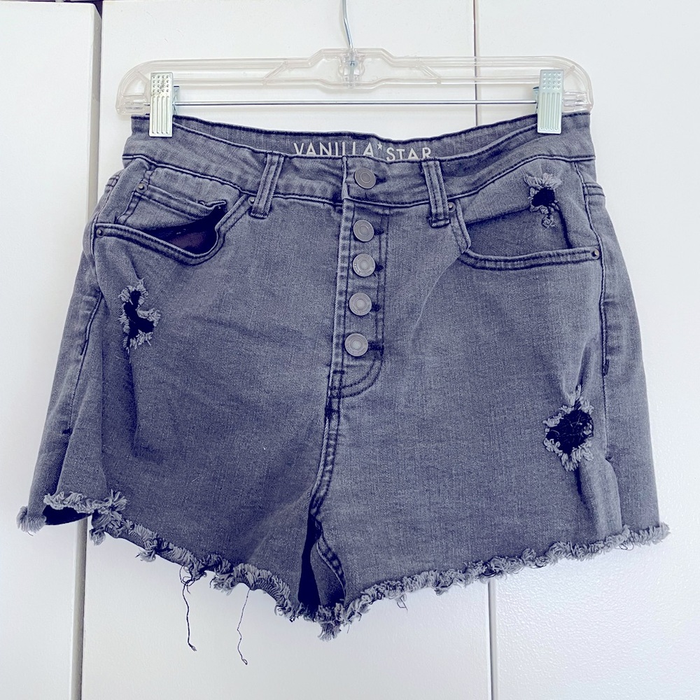 Vanilla Star Women’s Black Denim Short Size 9